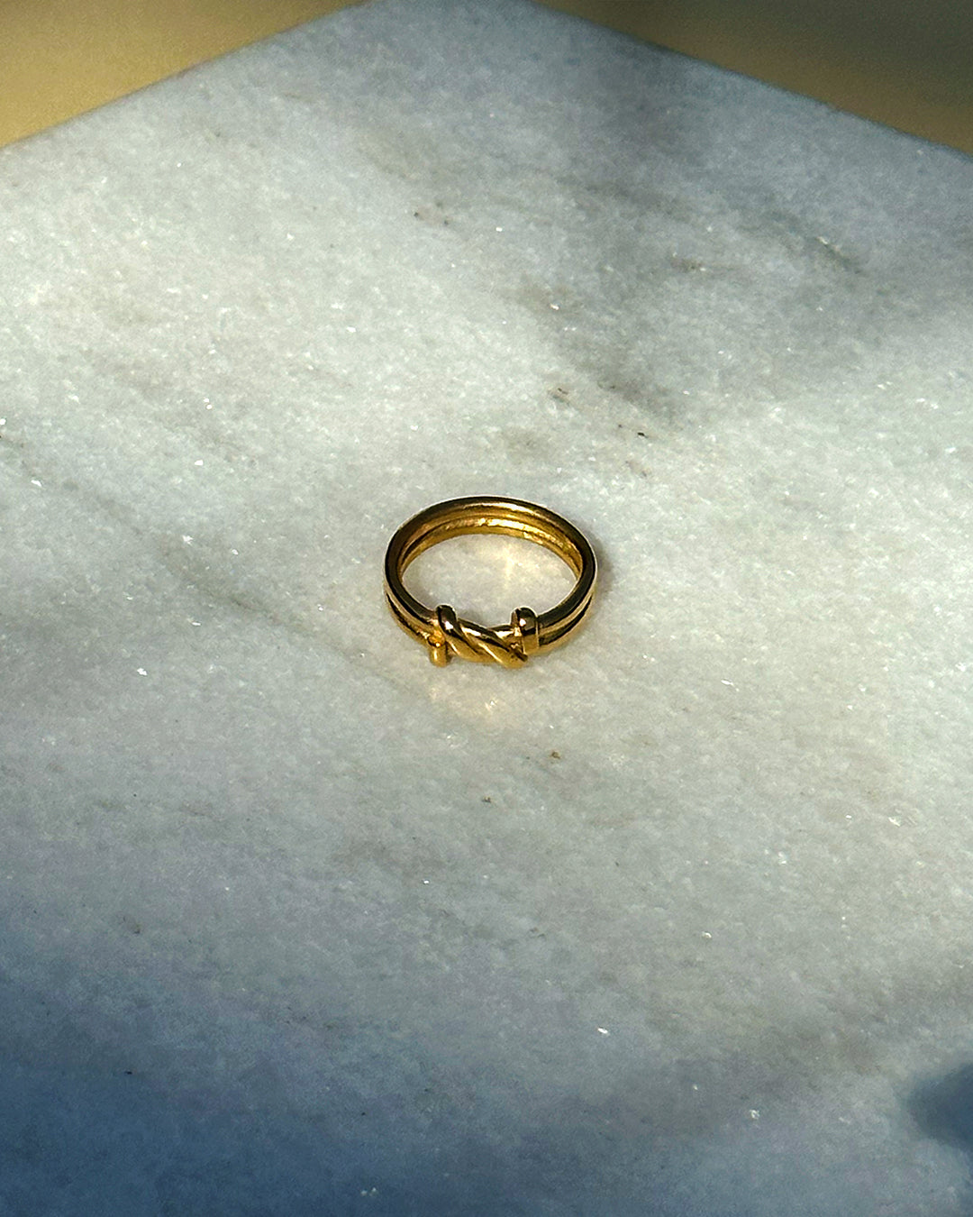 golden knot ring