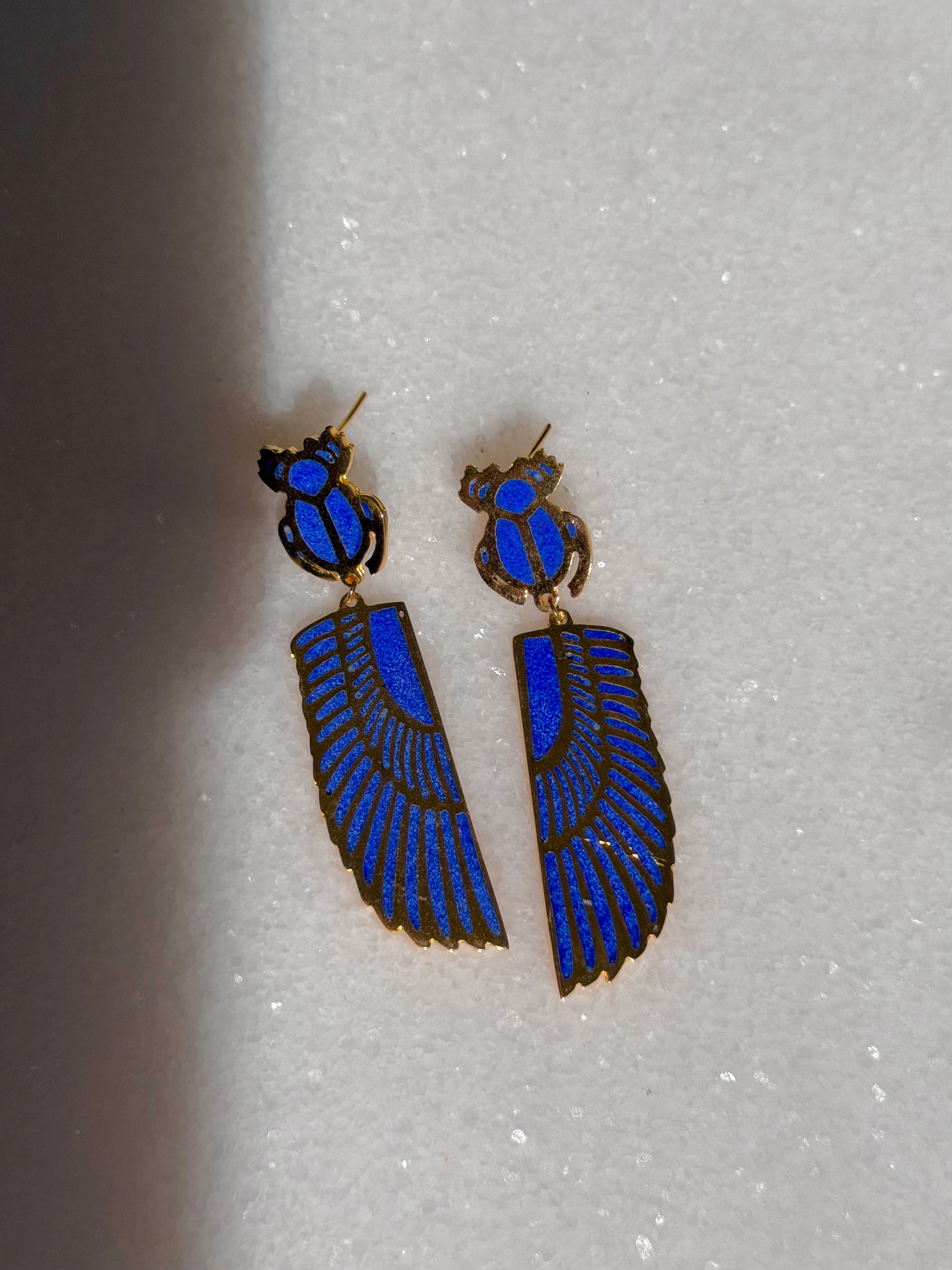 Blue scarab