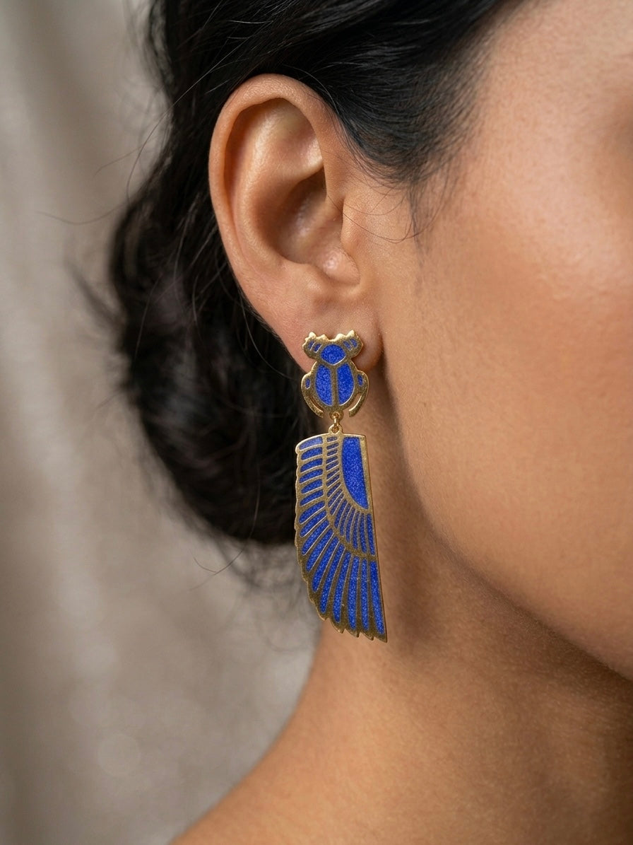 Blue scarab