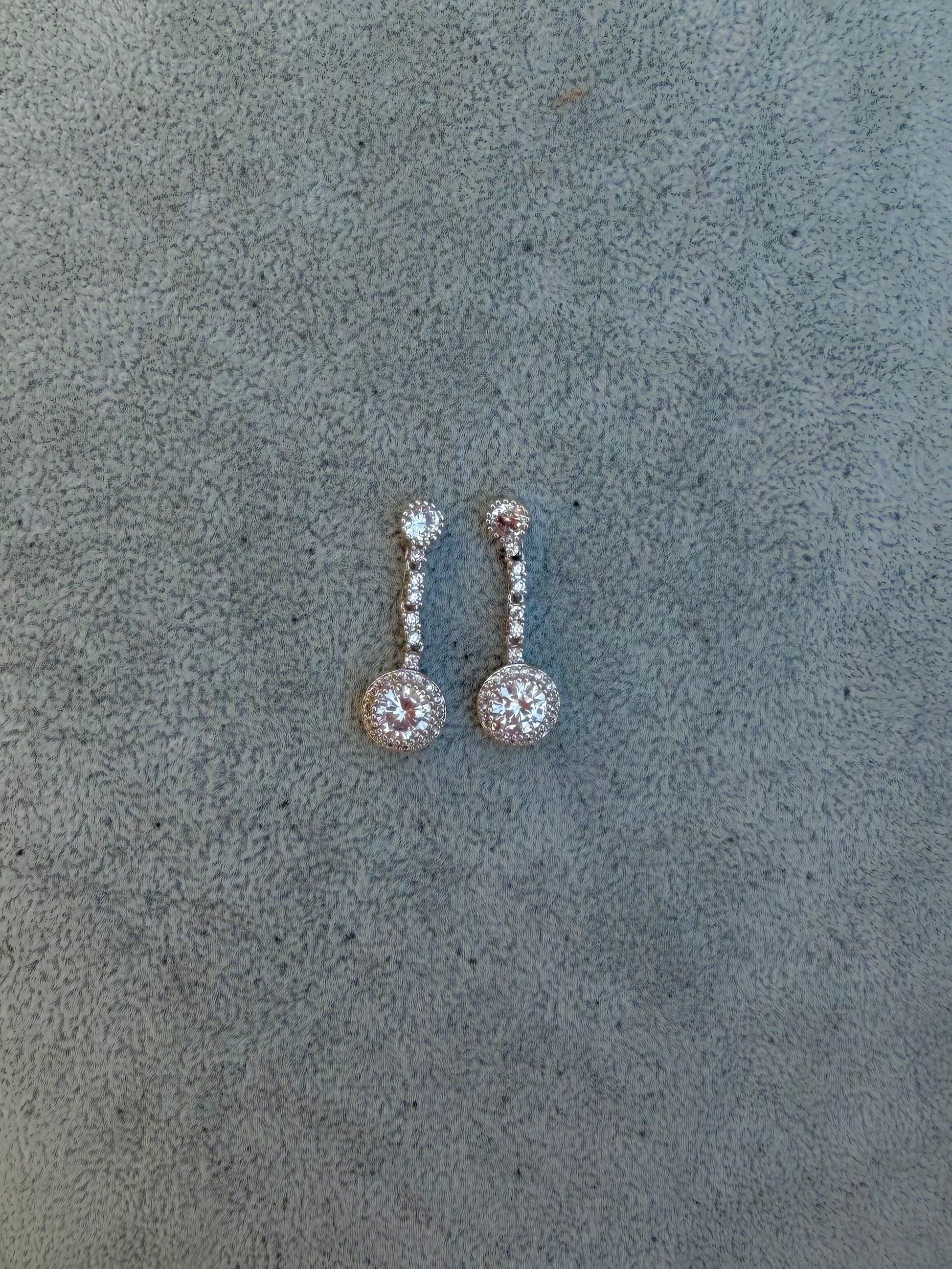 Graduated Diamond Tennis Earrings